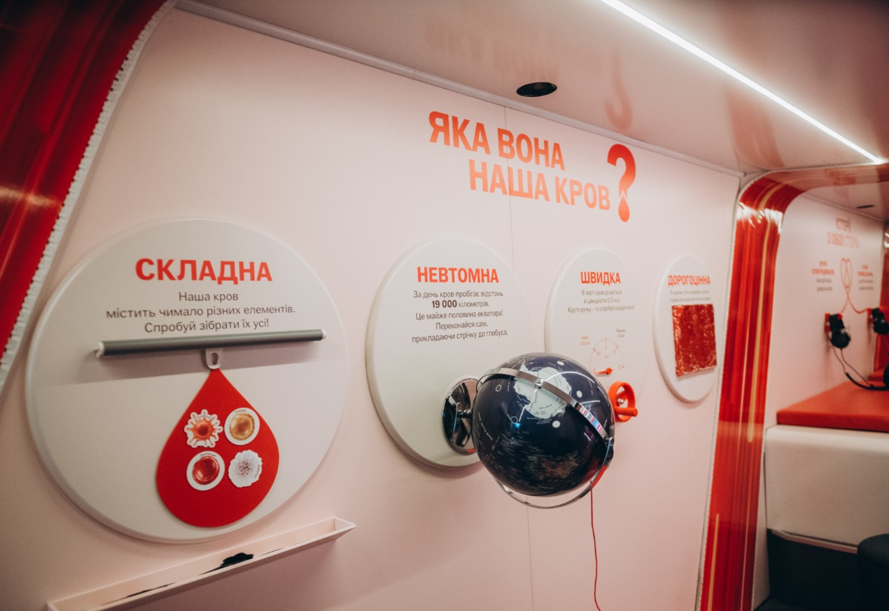 Донорський хаб "Теплокровні" презентував інтерактивну виставку про кров і анонсував продовження "Теплих вихідних"