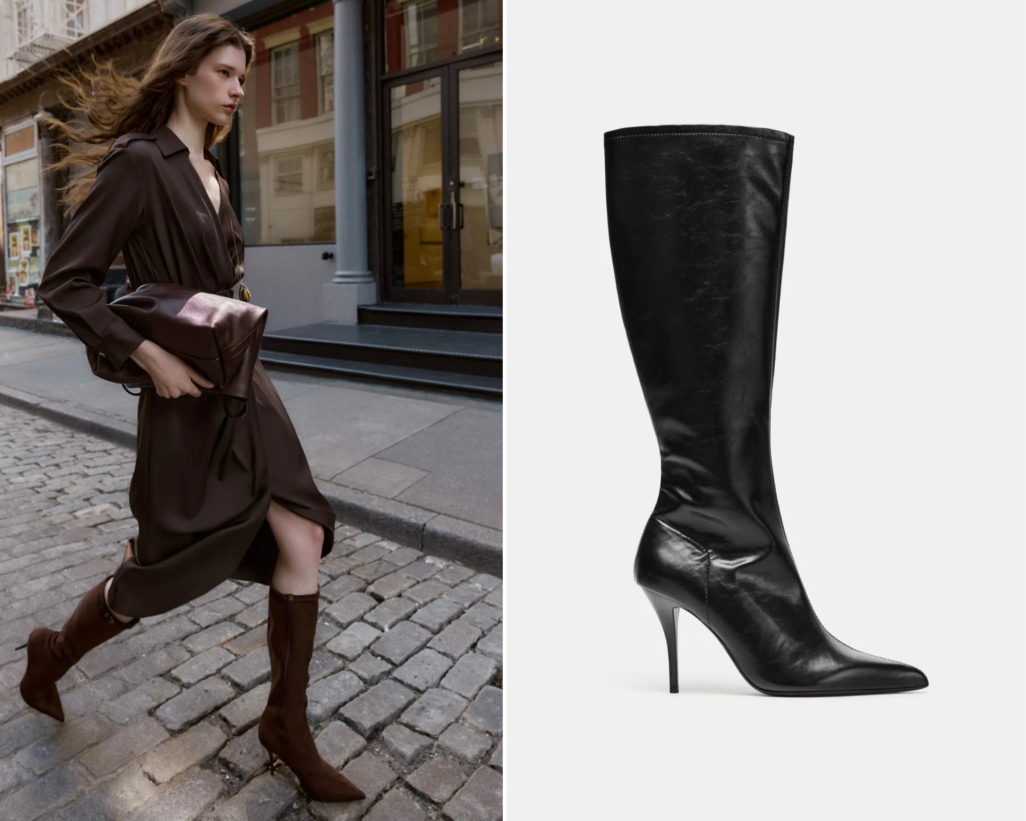Тренди зимового взуття: чоботи, що обтягують ніжку