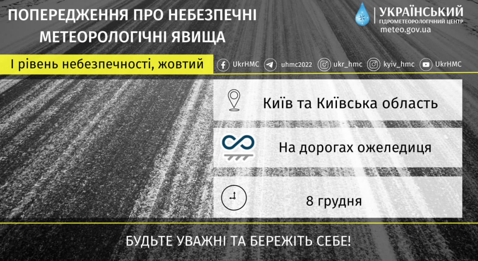 Прогноз погоди у Києві на 8 грудня 