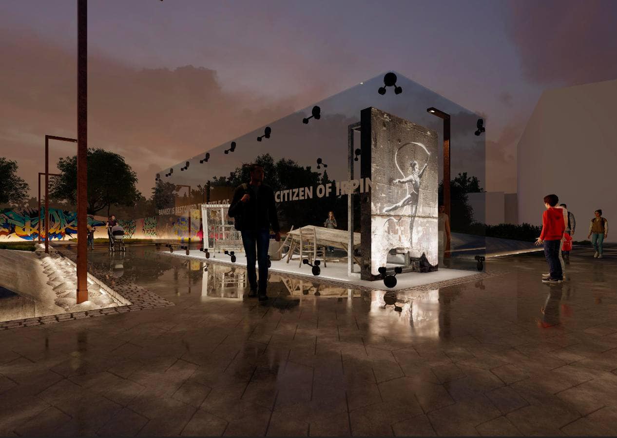 В Ірпені з'явиться сучасний сквер із інсталяцією графіті Бенксі