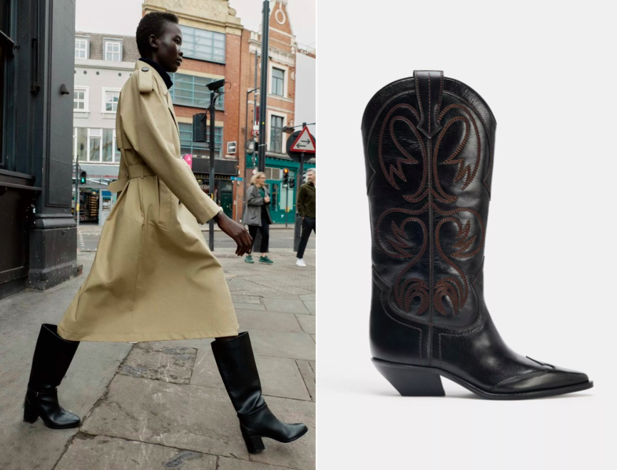 Тренди зимового взуття: чорні високі чоботи
